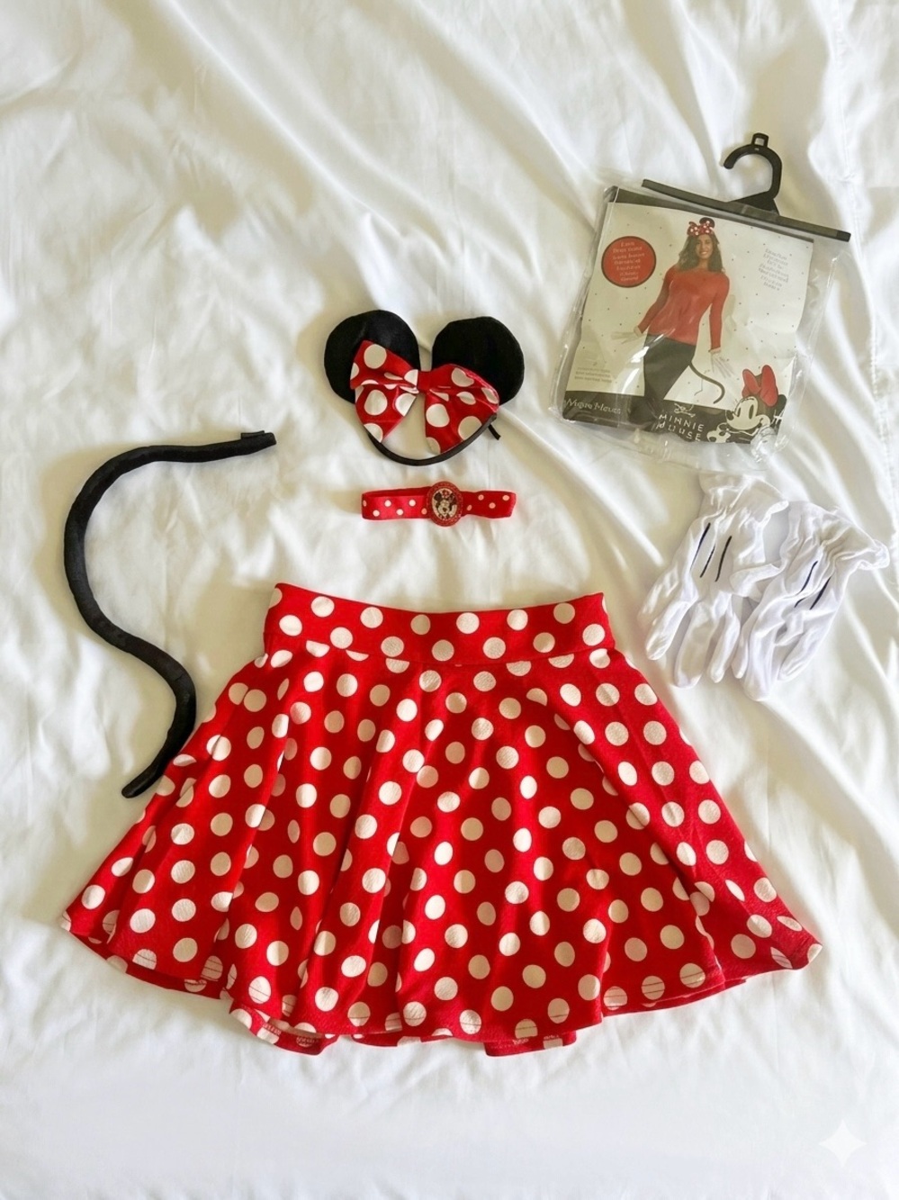 Disney Minnie Mouse Adult Costume Accessory Kit + Polka Dot Skirt